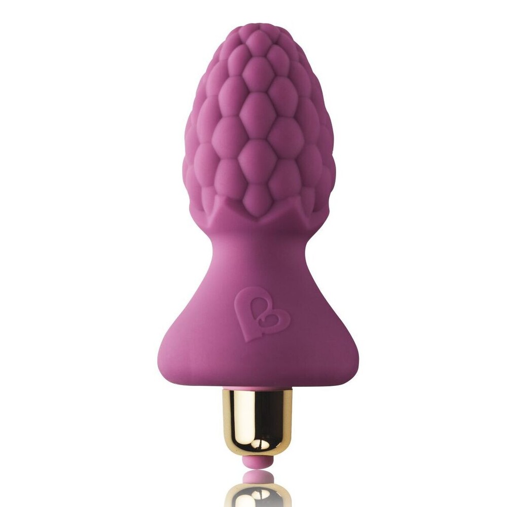 Rocks Off 7 Speed AssBerries Raspberry Butt Plug - XToys UK