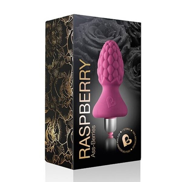 Rocks Off 7 Speed AssBerries Raspberry Butt Plug - XToys UK