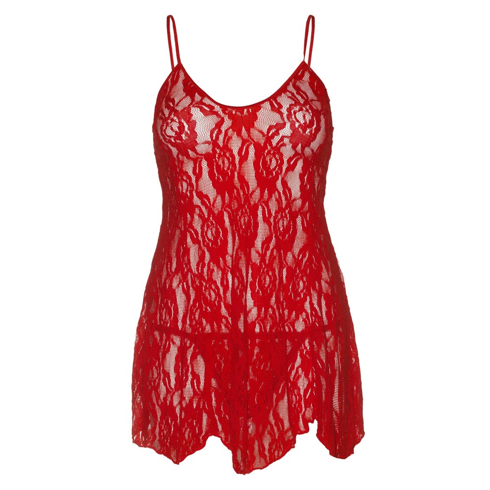 Leg Avenue Rose Lace Flair Chemise Red UK 14 to 18 - XToys UK