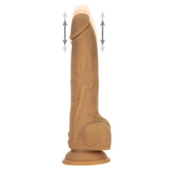 Naked Attraction 9 Inch Thrusting Dildo Caramel - XToys UK