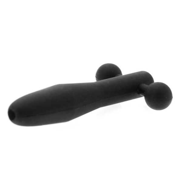 Master Series The Hallows Silicone CumThru Barbell Penis Plug - XToys UK