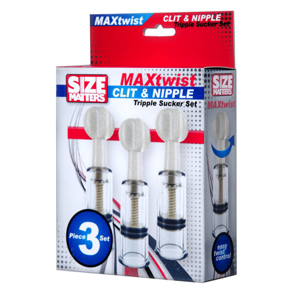 Size Matters Max Twist Clit and Nipple Triple Sucker Set - XToys UK