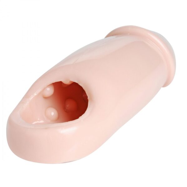 Size Matters Really Ample Wide Penis Enhancer Sheath Flesh - XToys UK