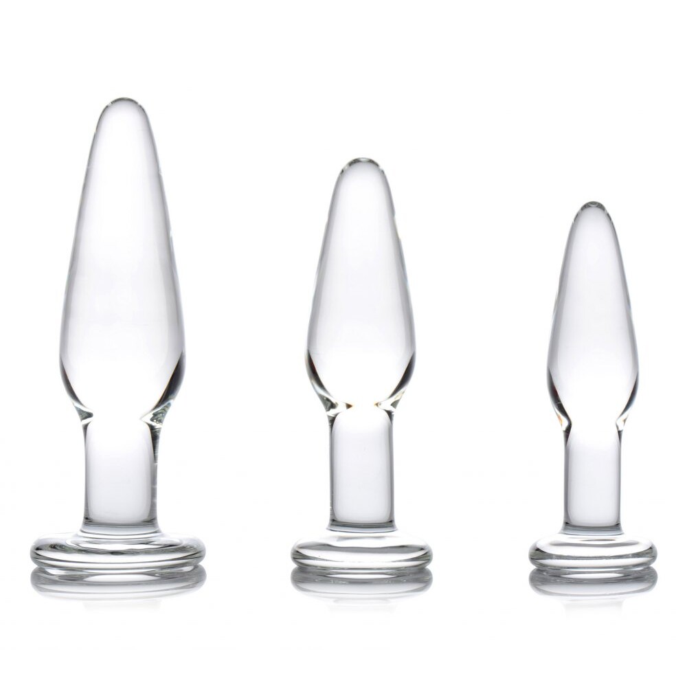 XR Dosha 3 Piece Glass Anal Plug Kit - XToys UK