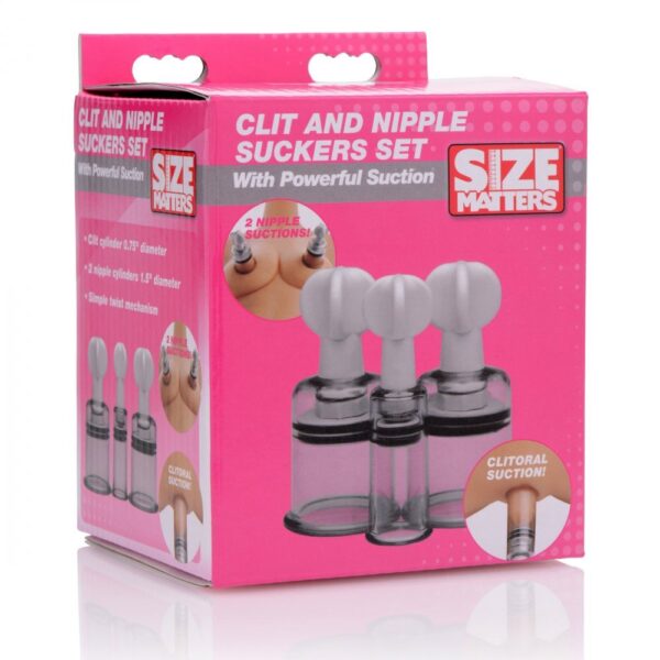 Size Matters Clit And Nipple Sucker Set - XToys UK