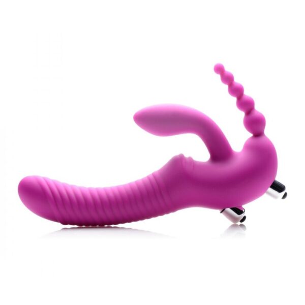 XR Regal Rider Vibrating Silicone Strapless Strap On Triple G Di - XToys UK