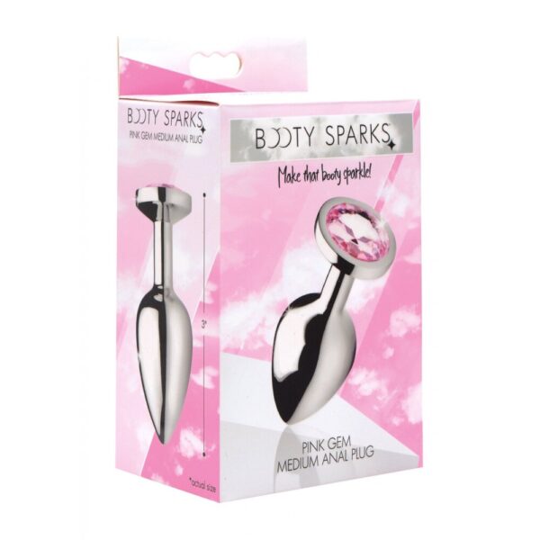 XR Booty Sparks Pink Gem Medium Anal Plug - XToys UK