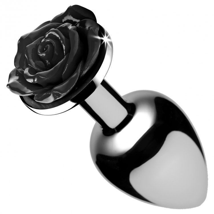 XR Booty Sparks Black Rose Anal Plug Large - XToys UK