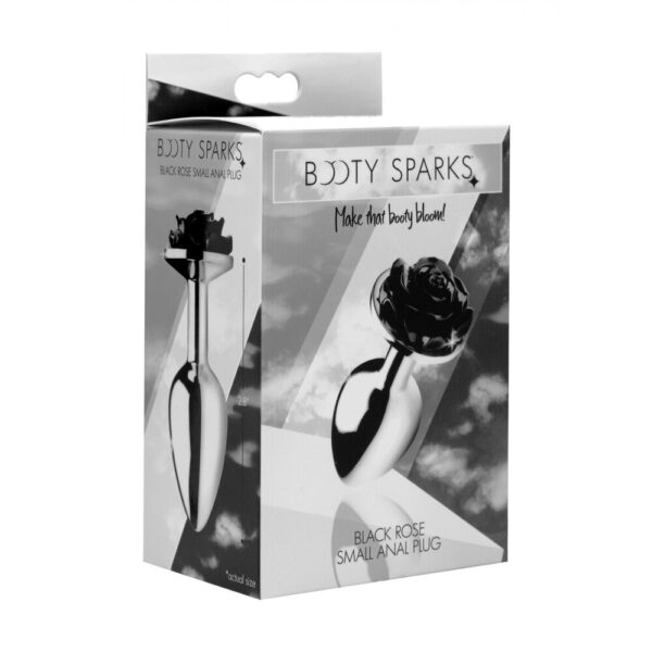 XR Booty Sparks Black Rose Anal Plug Small - XToys UK