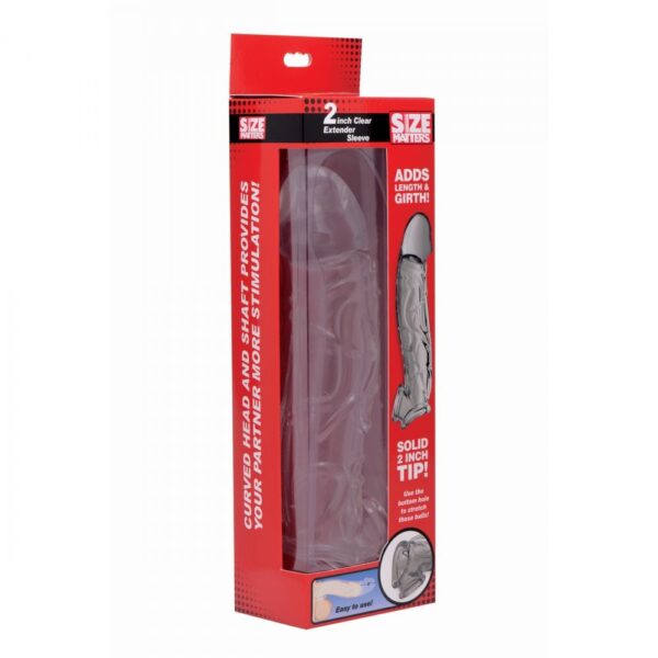 Size Matters 2 Inch Clear Penis Extender Sleeve - XToys UK