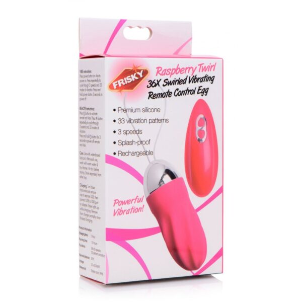 XR 36X Swirled Vibrating Remote Control Egg - XToys UK