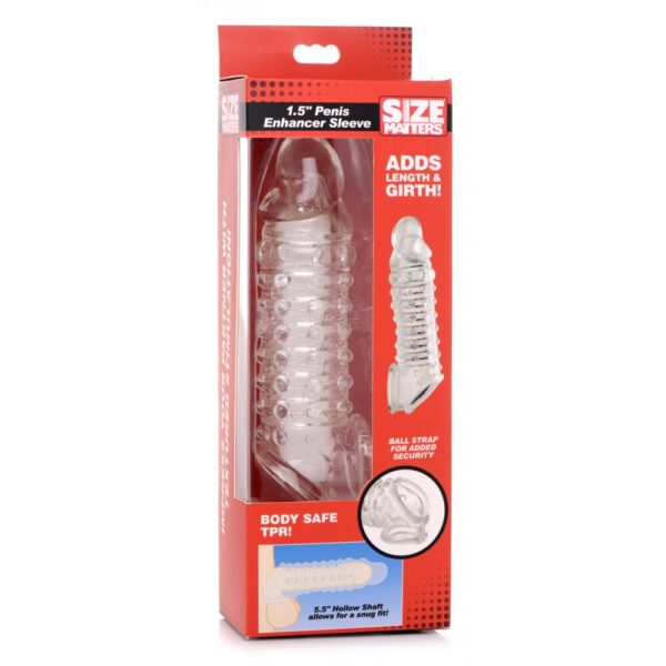 Size Matters Penis Enhancer Sleeve 1.5 Inches - XToys UK