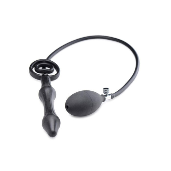 Master Series Devils Rattle Inflatable Anal Plug With Cock Ring - XToys UK