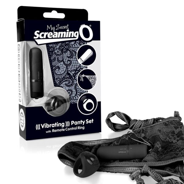 Screaming O My Secret Charged Black Remote Control Panty Vibe - XToys UK