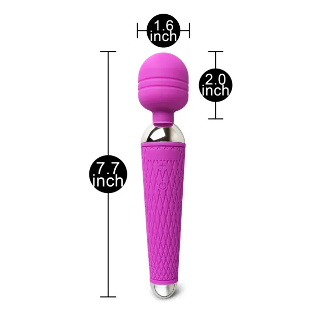10 Speed Purple Rechargeable Magic Wand
