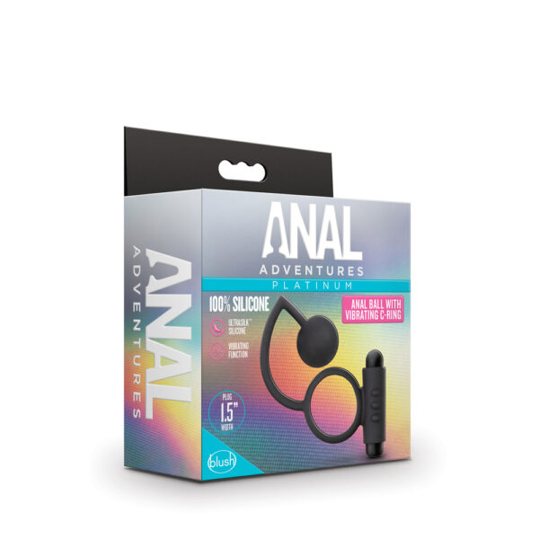 Anal Adventures Platinum Ball With Vibrating Cock Ring - XToys UK