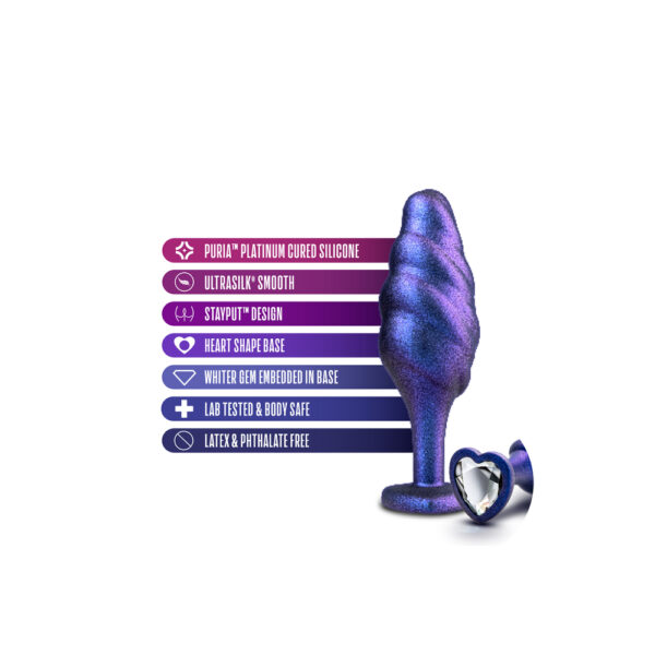 Anal Adventures Matrix Bumped Bling Butt Plug - XToys UK