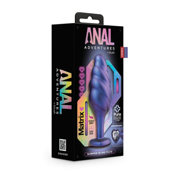 Anal Adventures Matrix Bumped Bling Butt Plug - XToys UK