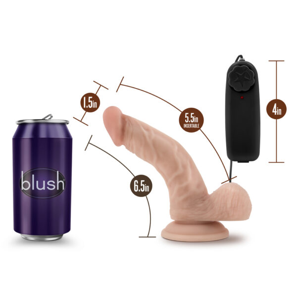 Dr Skin Dr Ken Curved Vibrating Cock With Suction Cup - XToys UK