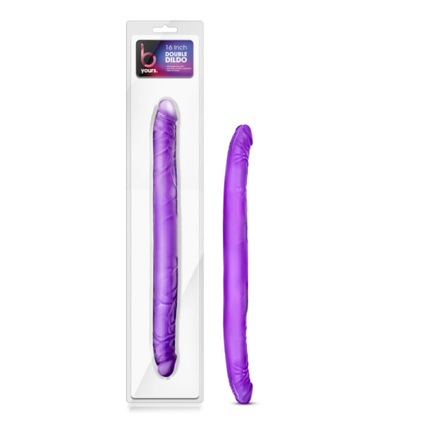 B Yours 16 Inch Purple Double Dildo - XToys UK