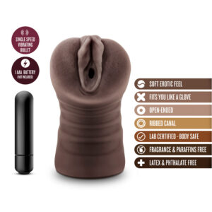 Hot Chocolate Brianna Vagina Vibrating Masturbator - XToys UK