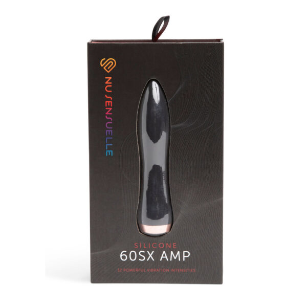 Nu Sensuelle Silicone 60SX AMP Bullet Black - XToys UK