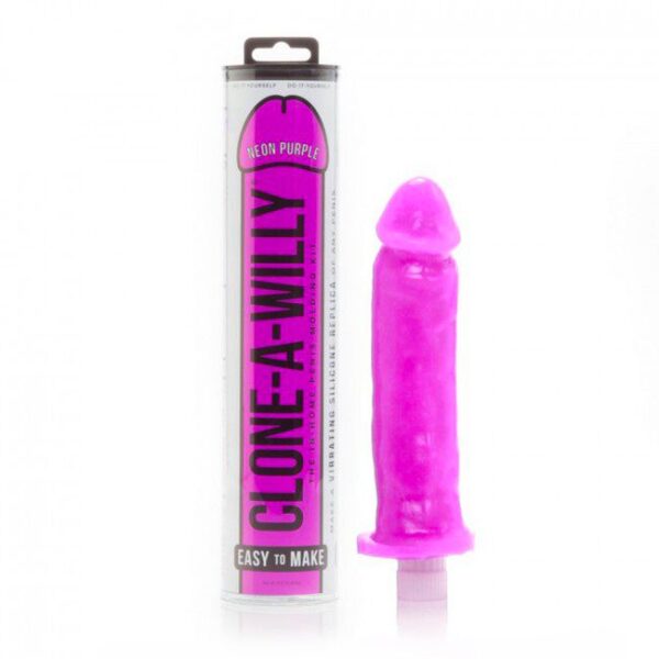 Clone A Willy Neon Purple Silicone Vibrator - XToys UK