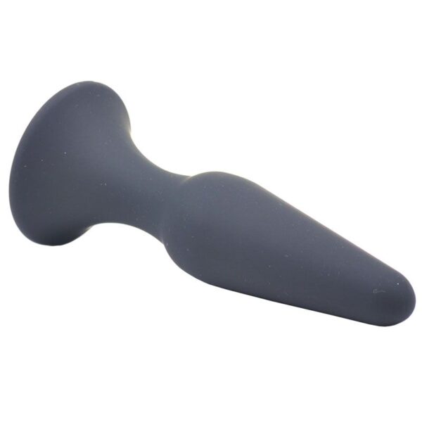 Medium Classic Black Silicone Butt Plug - XToys UK