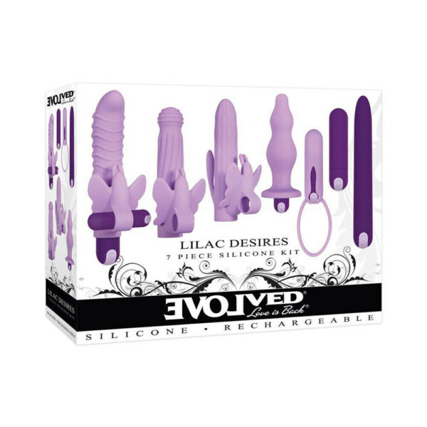 Evolved Lilac Desires Silicone Rechargeable Butterfly Kit - XToys UK