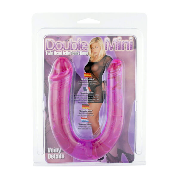 Double Mini Twin Head Jelly Penis Dildo - XToys UK