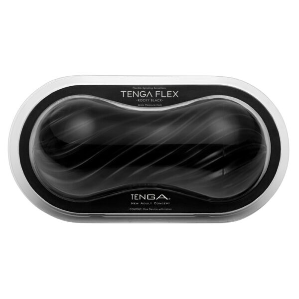 Tenga Flex Rocky Black Masturbator - XToys UK