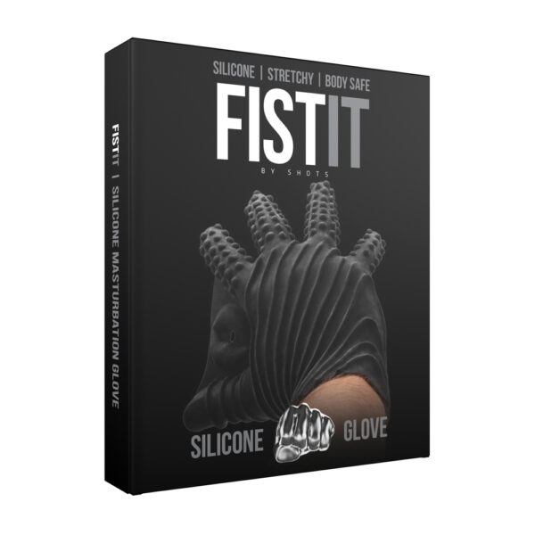 Fist It Black Textured Masturbation Glove - XToys UK