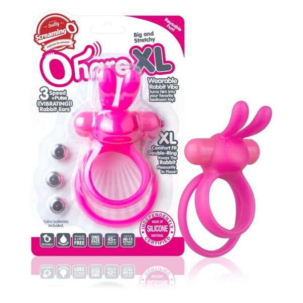 Screaming O OHare XL Vibrating Cock Ring Pink - XToys UK