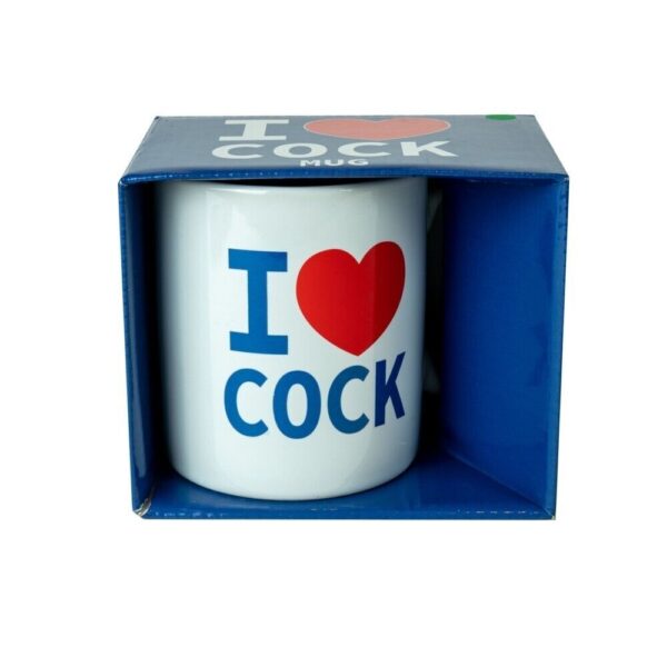 White I Love Cock Mug - XToys UK