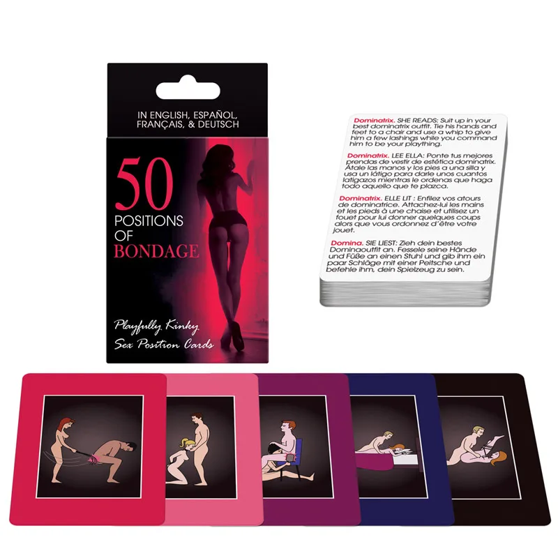 50 Positions Of Bondage Sex Position Cards - XToys UK