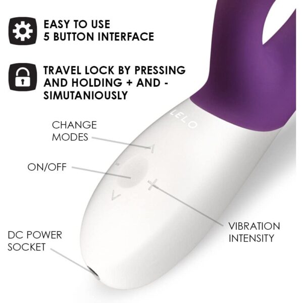 Lelo Ina Wave 2 Luxury Rechargeable Vibe Plum - XToys UK