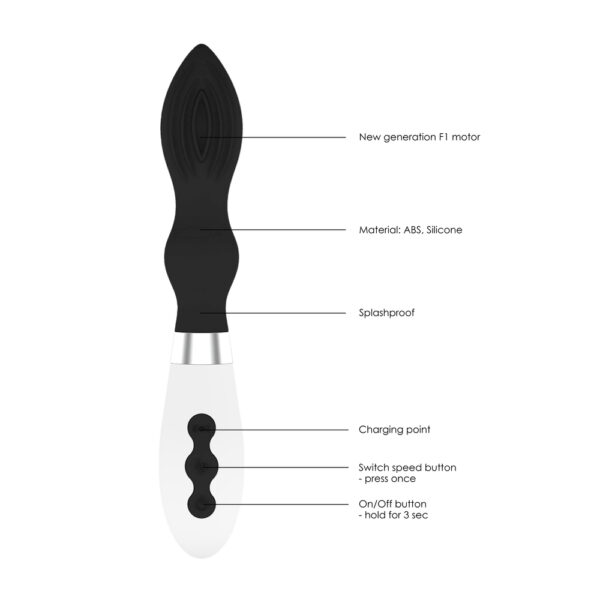 Astraea Rechargeable Vibrator Black - XToys UK