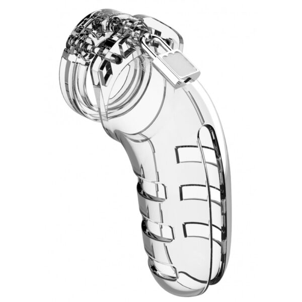 Man Cage 06 Male 5.5 Inch Clear Chastity Cage - XToys UK