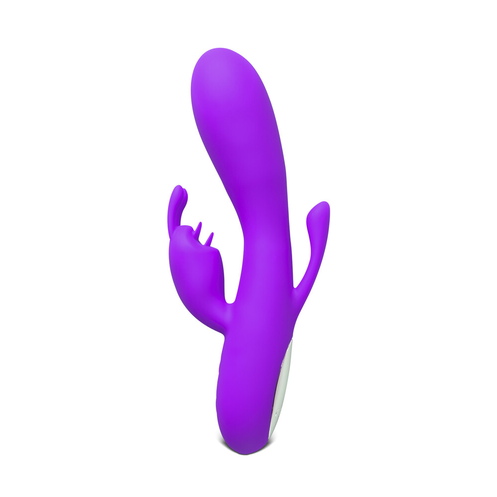 Double Bunny 12 speed Silicone Vibe Purple - XToys UK