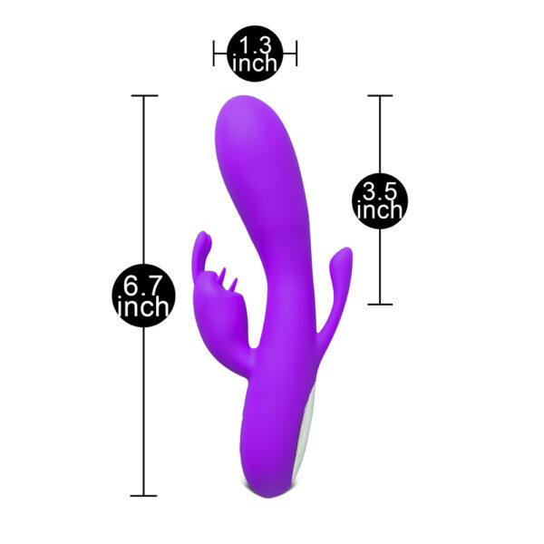 Double Bunny 12 speed Silicone Vibe Purple - XToys UK