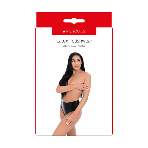 Me You Us Latex Crotchless Panties - XToys UK