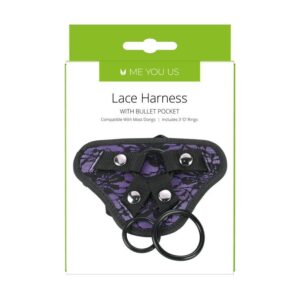 Me You Us Lace Harness With Bullet Pocket - XToys UK