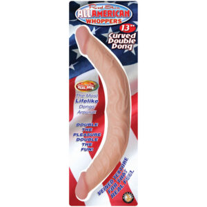 All American Whopper Curved Double Dong - XToys UK