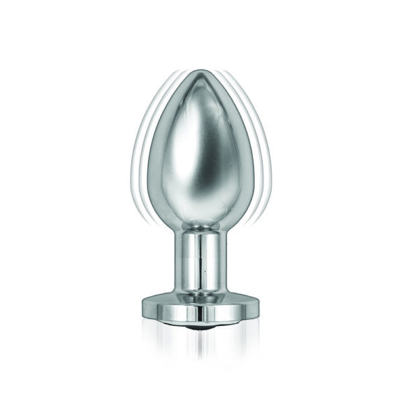 Ass Sation Remote Vibrating Butt Plug Silver - XToys UK