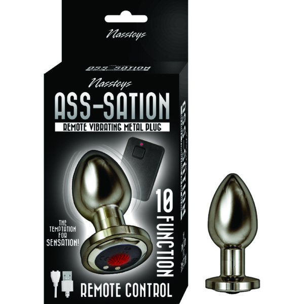 Ass Sation Remote Vibrating Butt Plug Black - XToys UK