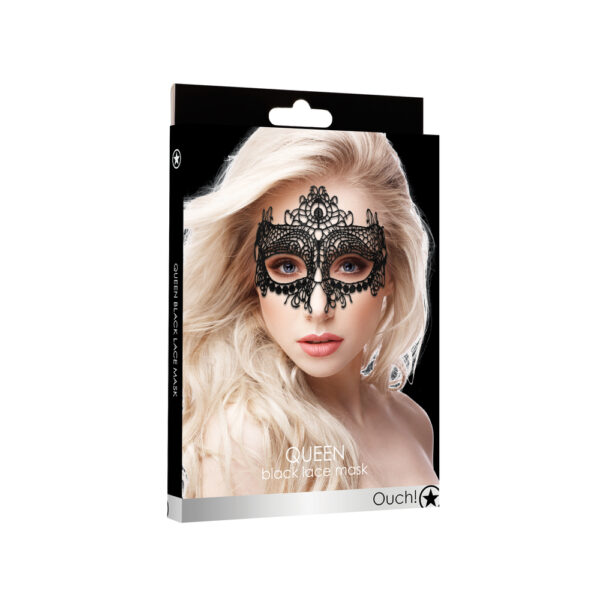 Ouch Queen Black Lace Mask - XToys UK