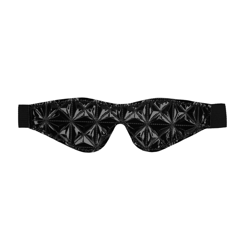 Ouch Black Luxury Eye Mask - XToys UK