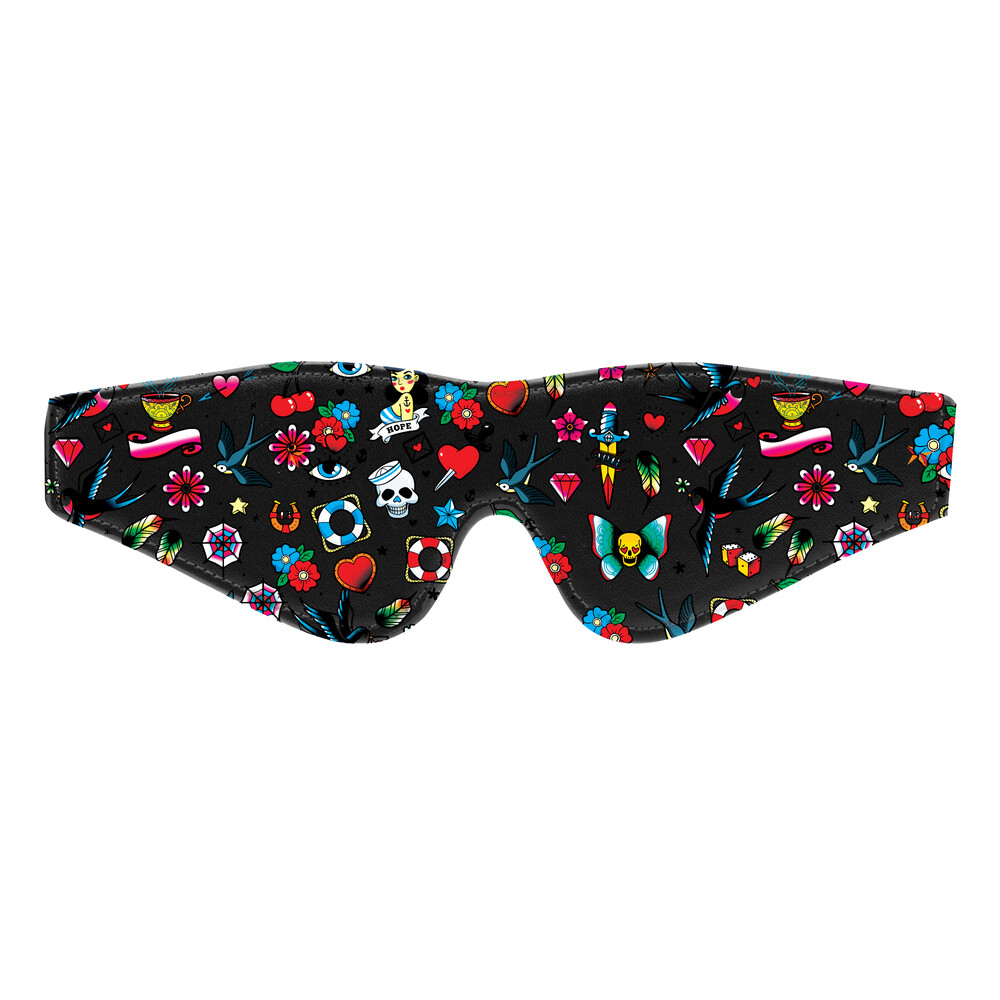 Ouch Old School Tattoo Printed Eye Mask - XToys UK