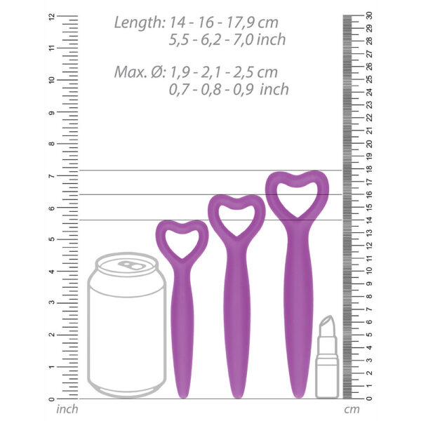 Ouch Silicone Vaginal Dilator Set Purple - XToys UK