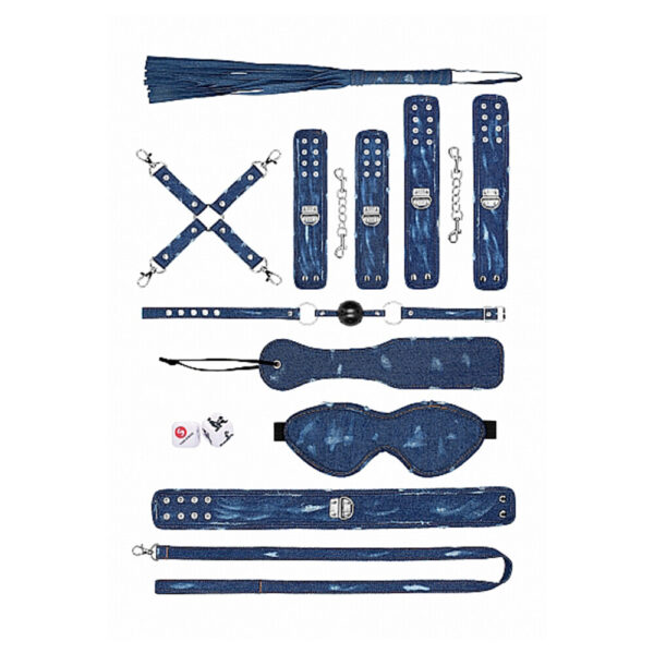 Ouch Tough Denim Style Bondage Kit - XToys UK